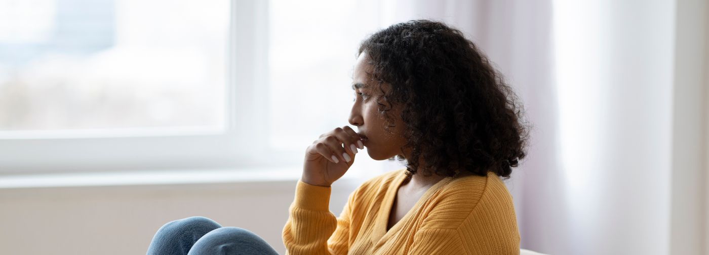 A woman wondering if she has depression at The Counseling Center at Cherry Hill