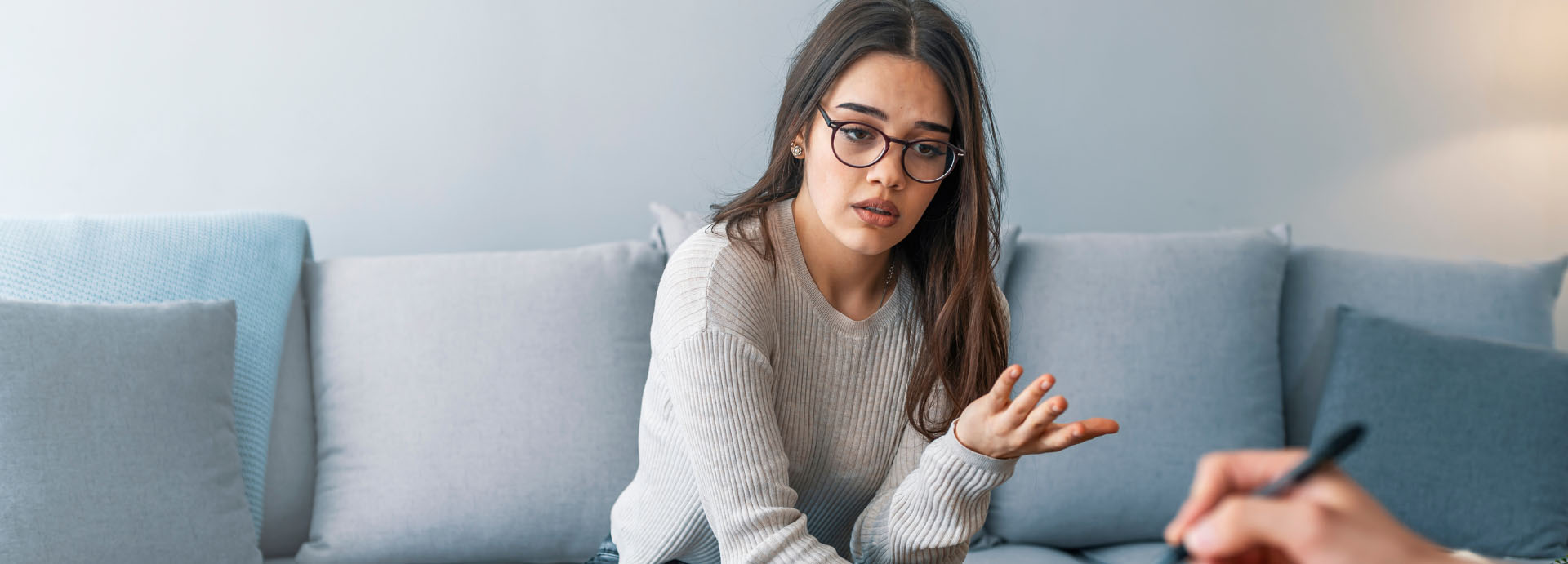 two ladies in a one on one therapy session