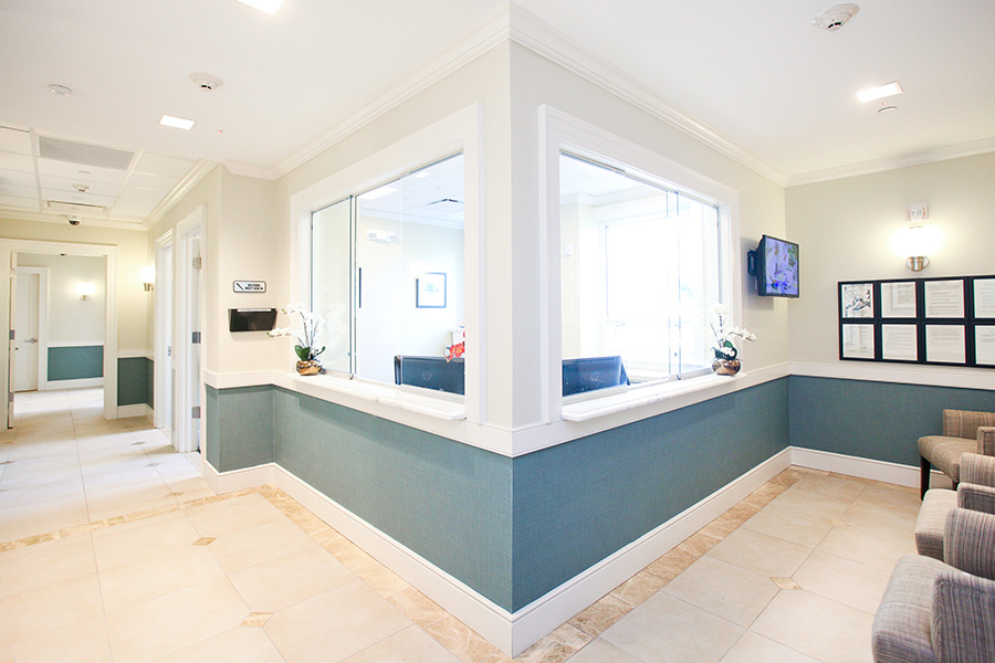 admissions TCC front desk area