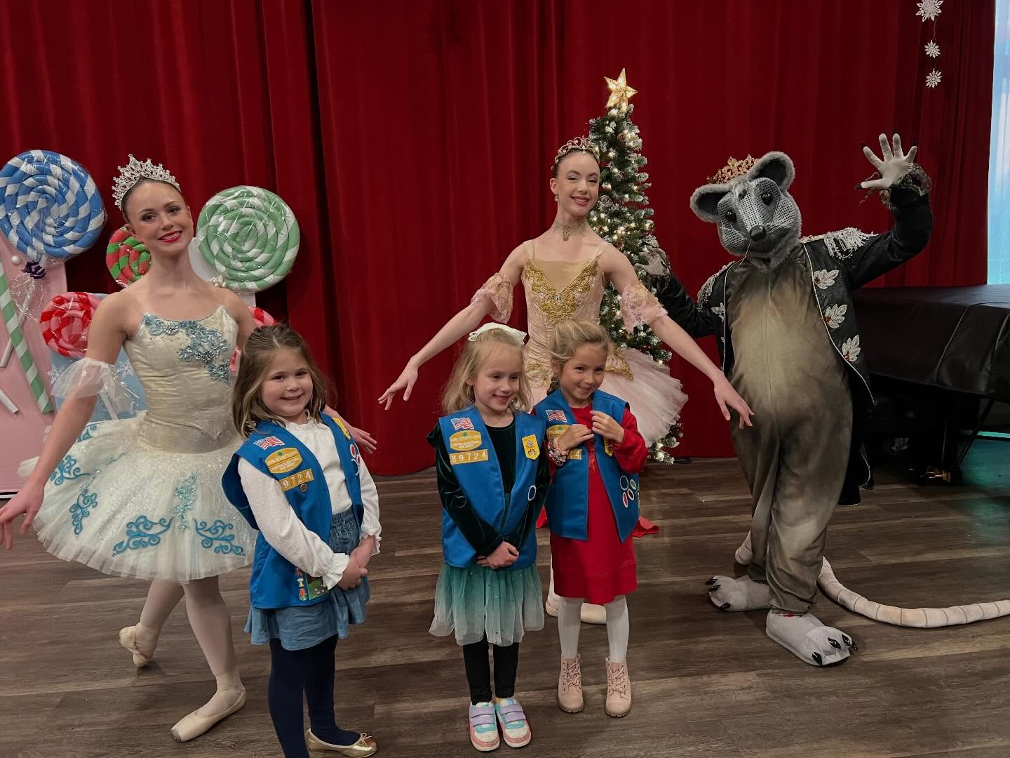 May be an image of dancing, costume and text