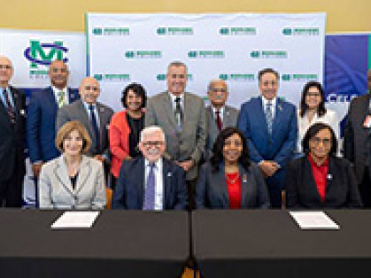 Representatives From Middlesex and Rutgers at agreement signing 