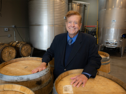 Angus Gillespie at the Cream Ridge Winery