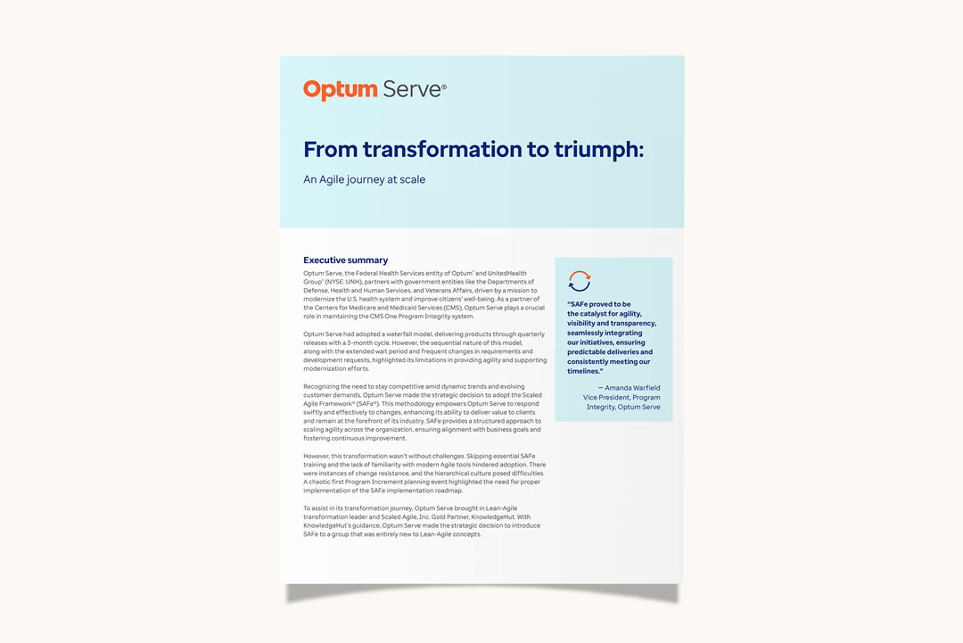 From Transformation to Triumph: Case Study  