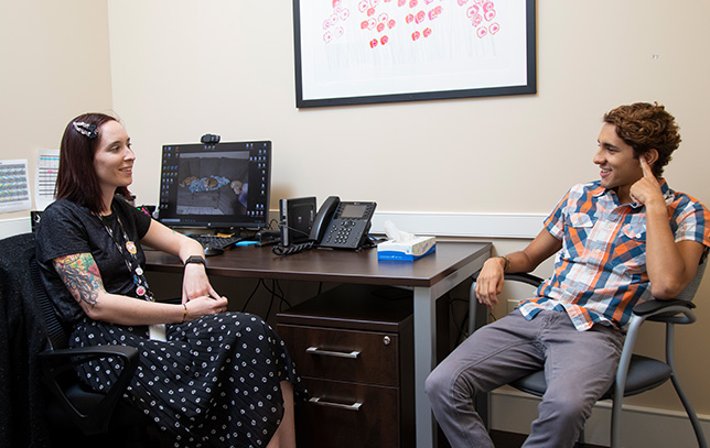 Therapy session at Evolve