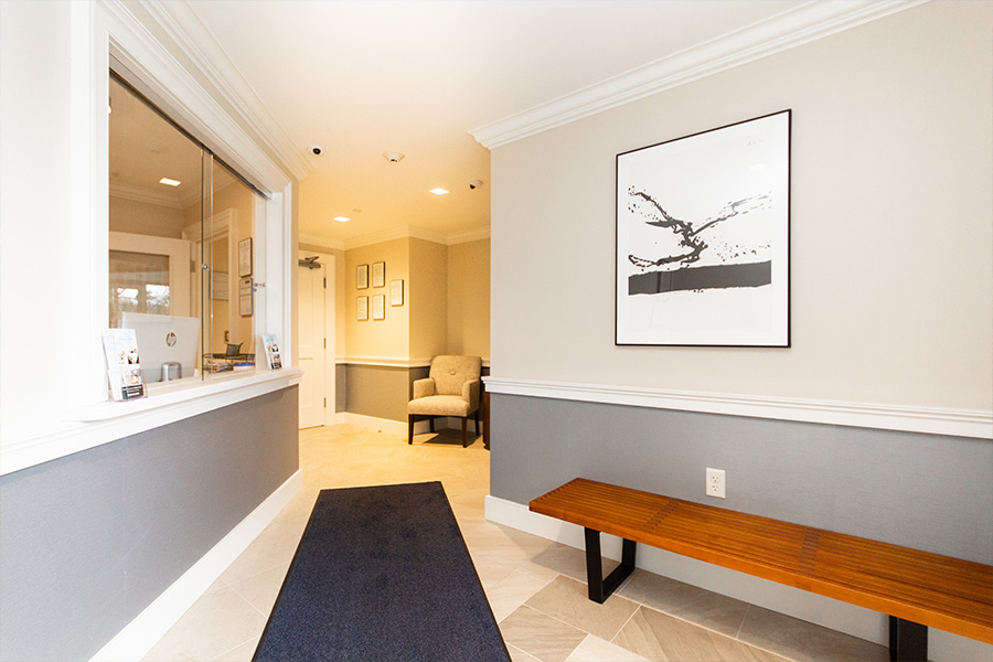 Front desk area at Sunrise Detox Center